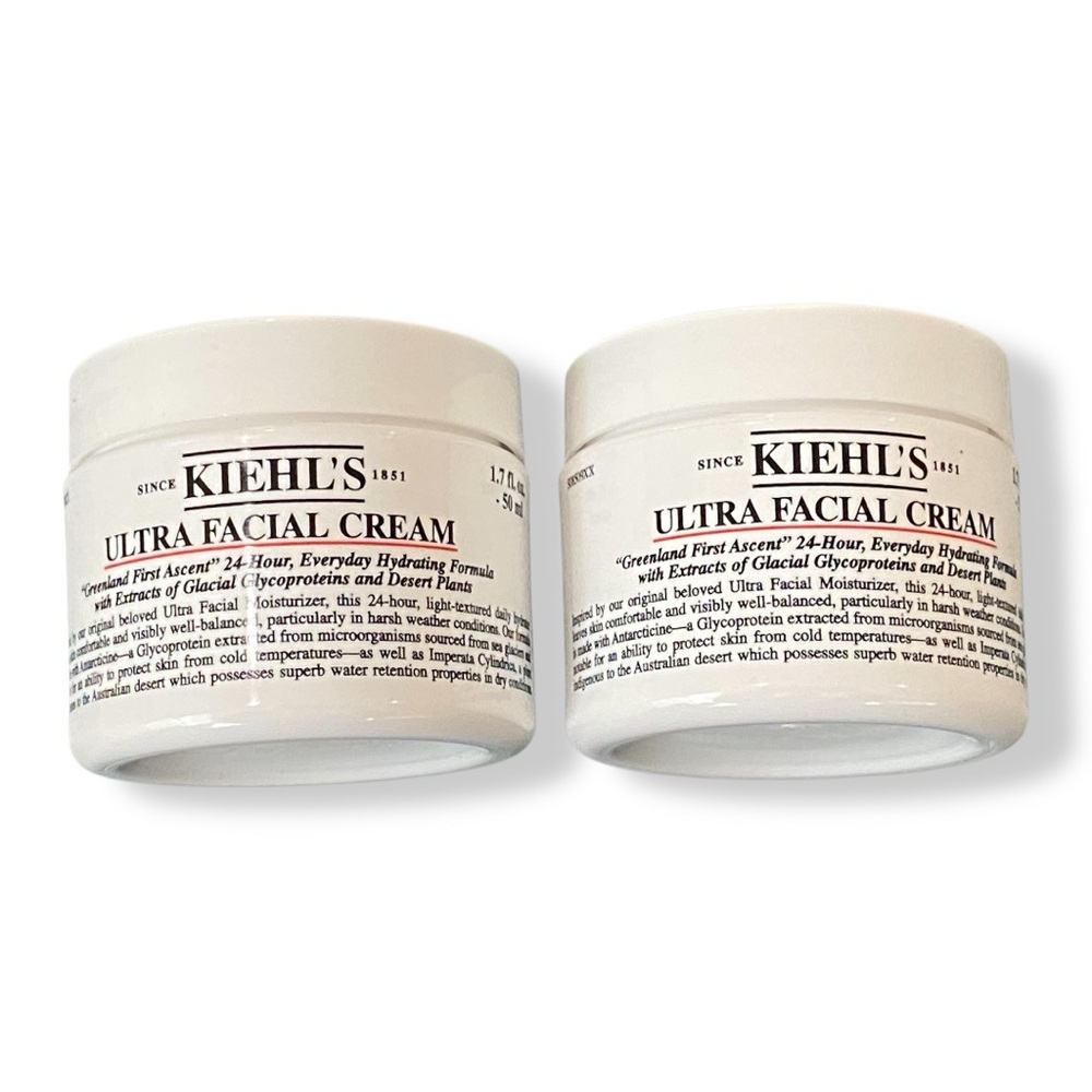 Bundle Two Kiehl’s Ultra Facial Cream Moisturizer 1.7 Fl Oz 50 ml